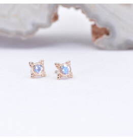 BVLA Mini Kandy Moonstone Rose Gold Threadless Ends