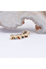 BVLA Sara with Grade AA Citrine and Rose Cut Smoky Quartz in 14k Yellow Gold 16g Threaded End by BVLA!