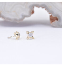 BVLA Mini Kandy CZ Yellow Gold Threadless Ends