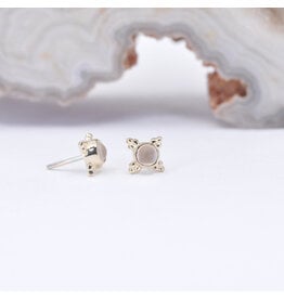 BVLA Mini Kandy Rose Quartz Yellow Gold Threadless Ends