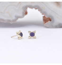 BVLA Mini Kandy Amethyst Yellow Gold Threadless Ends
