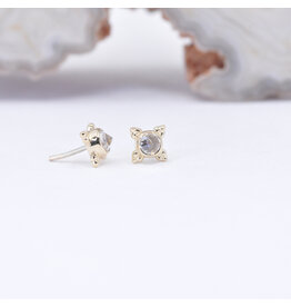 BVLA Mini Kandy CZ Yellow Gold Threadless Ends