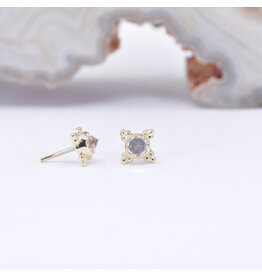 BVLA Mini Kandy Moonstone Yellow Gold Threadless Ends