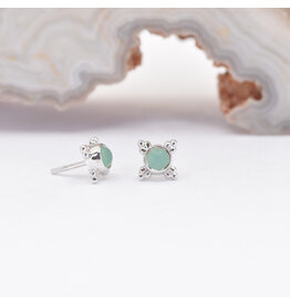 BVLA Mini Kandy Chrysoprase White Gold Threadless Ends