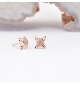 BVLA Mini Kandy Rose Quartz Rose Gold Threadless Ends