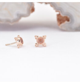 BVLA Mini Kandy Peach Topaz Rose Gold Threadless Ends