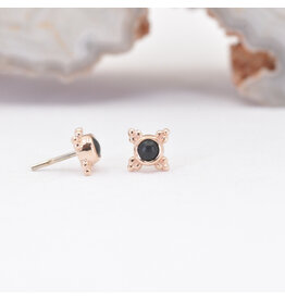 BVLA Mini Kandy Onyx Rose Gold Threadless Ends