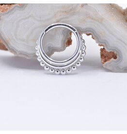 BVLA Zara White Gold 16g 5/16" Clicker Ring