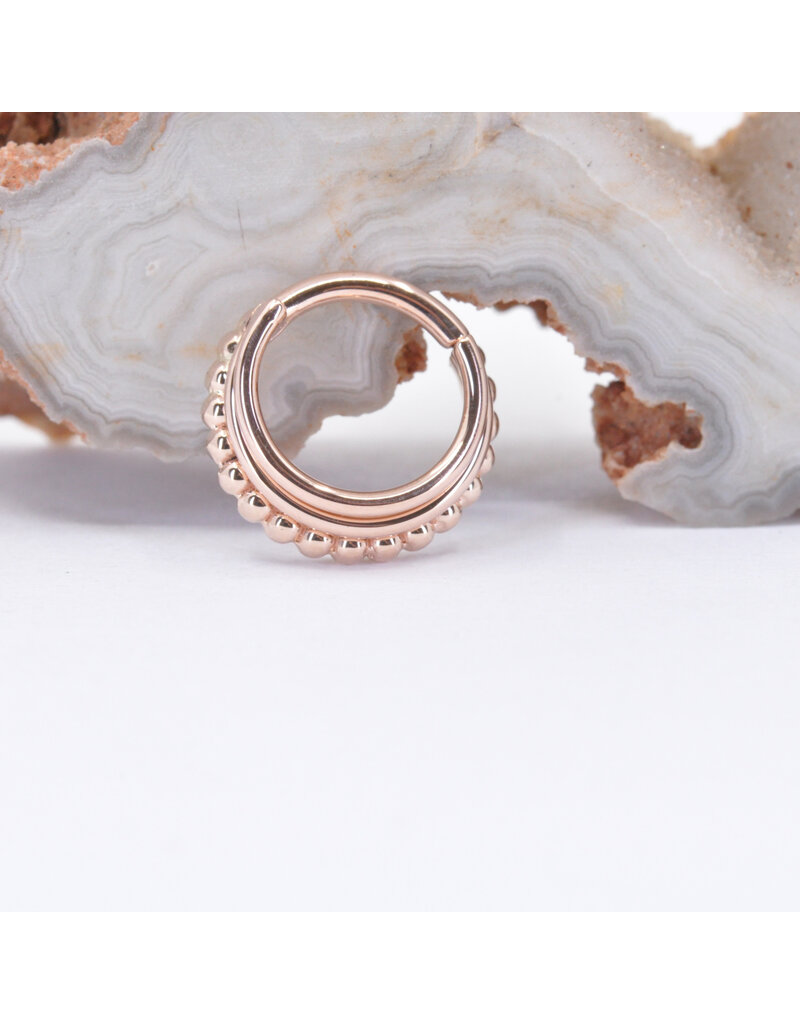 BVLA 16g 5/16" Zara Clicker Ring in 14k Rose Gold by BVLA!