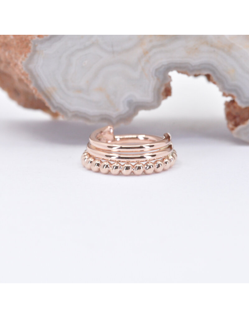 BVLA 16g 5/16" Zara Clicker Ring in 14k Rose Gold by BVLA!