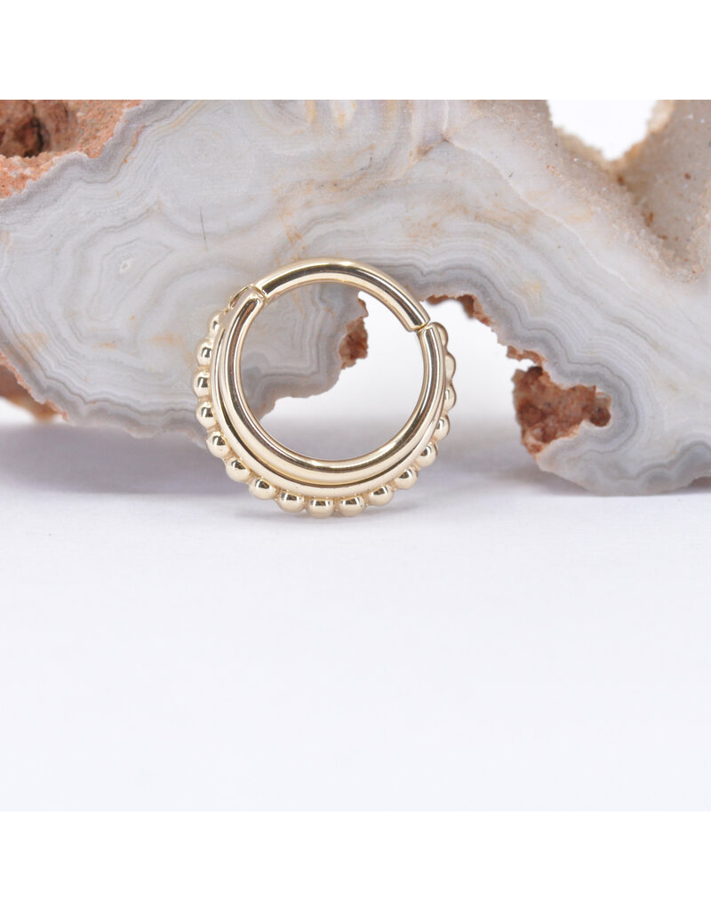 BVLA 16g 5/16" Zara Clicker Ring in 14k Yellow Gold by BVLA!