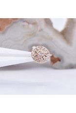 BVLA Compass 16g Threaded End 14k Rose Gold Diamond