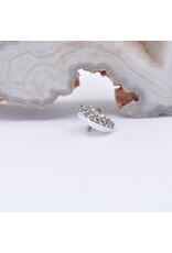 BVLA Double Row Altura with Oregon Sunstone and Champagne Sapphire in 14k White Gold 16g Threaded End by BVLA!