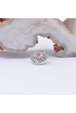 BVLA Double Row Altura with Oregon Sunstone and Champagne Sapphire in 14k White Gold 16g Threaded End by BVLA!