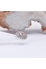 BVLA Double Row Altura with Oregon Sunstone and Champagne Sapphire in 14k White Gold 16g Threaded End by BVLA!