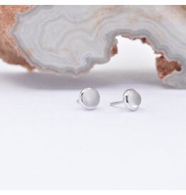 BVLA 3mm White Moonstone White Gold Threadless Ends