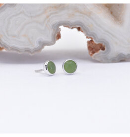 BVLA 3mm Jade White Gold Threadless Ends