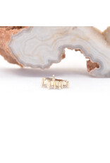 BVLA Spirit with CZ in 14k Yellow Gold 16g Threaded End by BVLA!