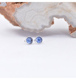 BVLA 3mm Blue Sapphire White Gold Threadless Ends