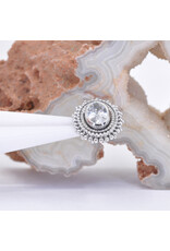BVLA 11x13mm Oval Afghan with 4x6mm CZ in 14k White Gold 16g Threaded End by BVLA!