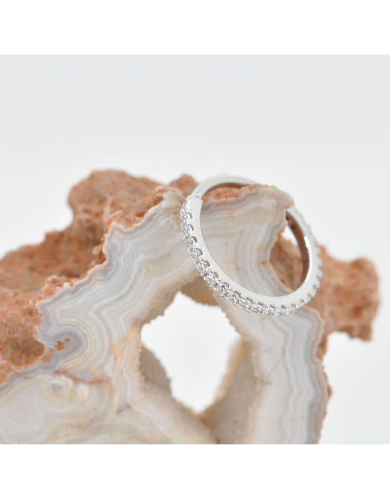 BVLA 16g Telesto Clicker Rings with CZ in 14k Gold by BVLA