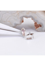 BVLA 4.5x2.5mm Coffin Prong with Faceted Oregon Sunstone in 14k White Gold 16g Threaded End by BVLA!