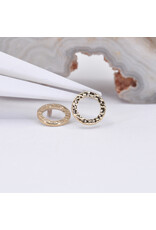 BVLA 6mm Hammered Open Circle in 14k Gold Threaded Ends by BVLA!