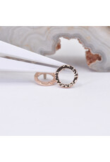 BVLA 6mm Hammered Open Circle in 14k Gold Threaded Ends by BVLA!