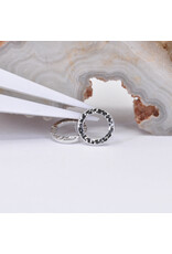 BVLA 6mm Hammered Open Circle in 14k Gold Threaded Ends by BVLA!