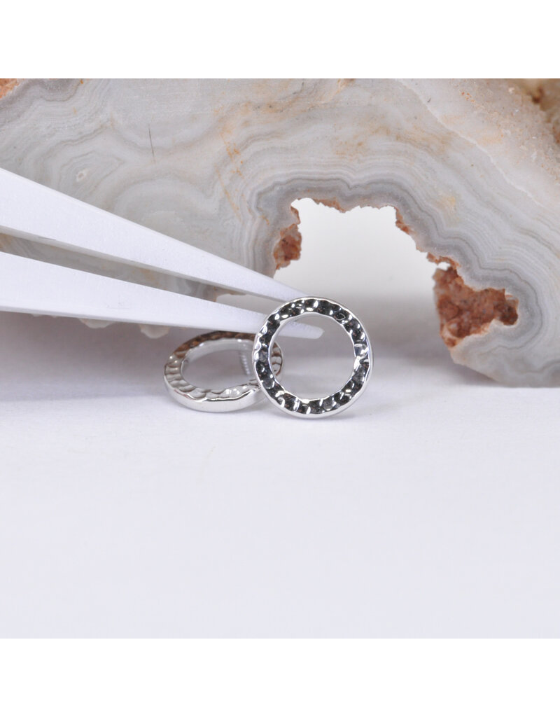 BVLA 6mm Hammered Open Circle in 14k Gold Threaded Ends by BVLA!