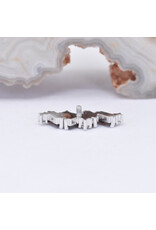 BVLA Genesis with Genuine Grade AA Garnet and Faceted Marcasite in 14k White Gold 16g Threaded End by BVLA!