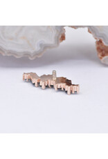 BVLA Genesis with Sandblasted London Blue Topaz in 14k Rose Gold 16g Threaded End by BVLA!