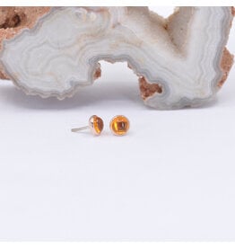 BVLA 3mm Fire Opal Rose Gold Threadless Ends