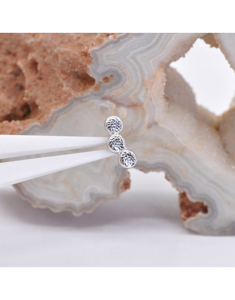 BVLA Pave Curved Cluster 14k Gold 16g Threaded Ends by BVLA!