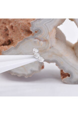 BVLA Pave Curved Cluster 14k Gold 16g Threaded Ends by BVLA!