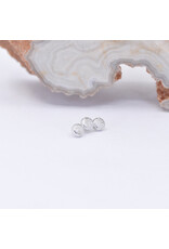 BVLA Pave Curved Cluster 14k Gold 16g Threaded Ends by BVLA!