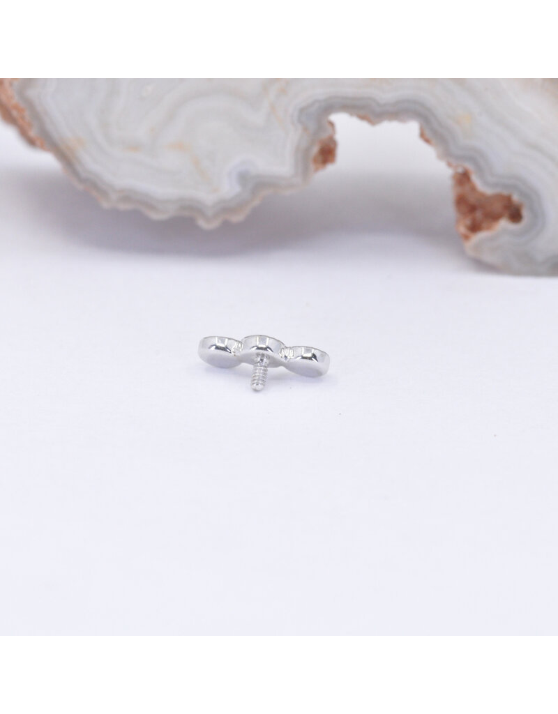 BVLA Pave Curved Cluster 14k Gold 16g Threaded Ends by BVLA!