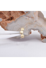 BVLA Pave Curved Cluster 14k Gold 16g Threaded Ends by BVLA!