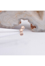 BVLA Pave Curved Cluster 14k Gold 16g Threaded Ends by BVLA!