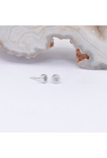 BVLA 2.5mm Pave Circle with Champagne Sapphire in 14k White Gold Threadless End by BVLA!