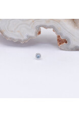 BVLA 2.5mm Pave Circle with Swiss Blue Topaz in 14k White Gold Threadless End by BVLA!