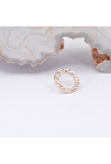 BVLA  6mm Hammered Open Circle in 14k Gold Threadless Ends by BVLA!