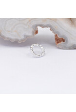 BVLA  6mm Hammered Open Circle in 14k Gold Threadless Ends by BVLA!