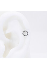 BVLA  6mm Hammered Open Circle in 14k Gold Threadless Ends by BVLA!