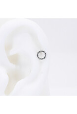 BVLA Open Circle Hammered 6mm Threadless End