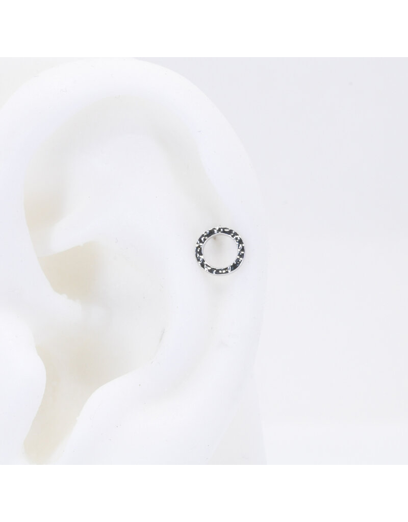 BVLA  6mm Hammered Open Circle in 14k Gold Threadless Ends by BVLA!