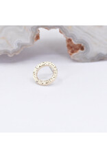 BVLA  6mm Hammered Open Circle in 14k Gold Threadless Ends by BVLA!