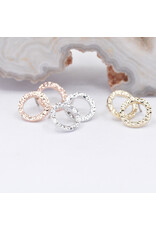 BVLA  6mm Hammered Open Circle in 14k Gold Threadless Ends by BVLA!