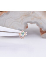 BVLA Rianna with Mercury Mist Topaz in 14k Rose Gold Threadless End by BVLA!