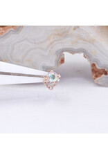 BVLA Rianna with Mercury Mist Topaz in 14k Rose Gold Threadless End by BVLA!